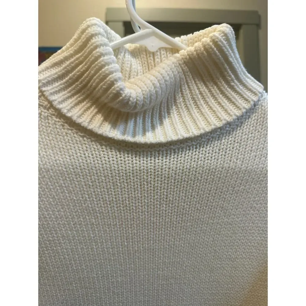 Rosebullet turtleneck - cream with navy stripes